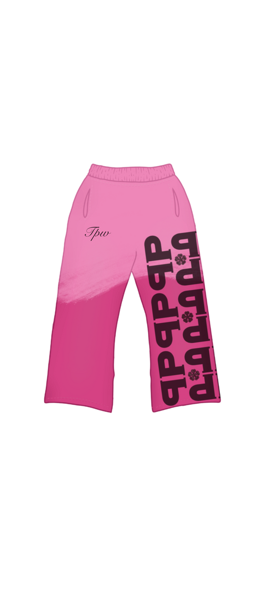 Pink Acid-Washed Sweatpants [Pre-Order]