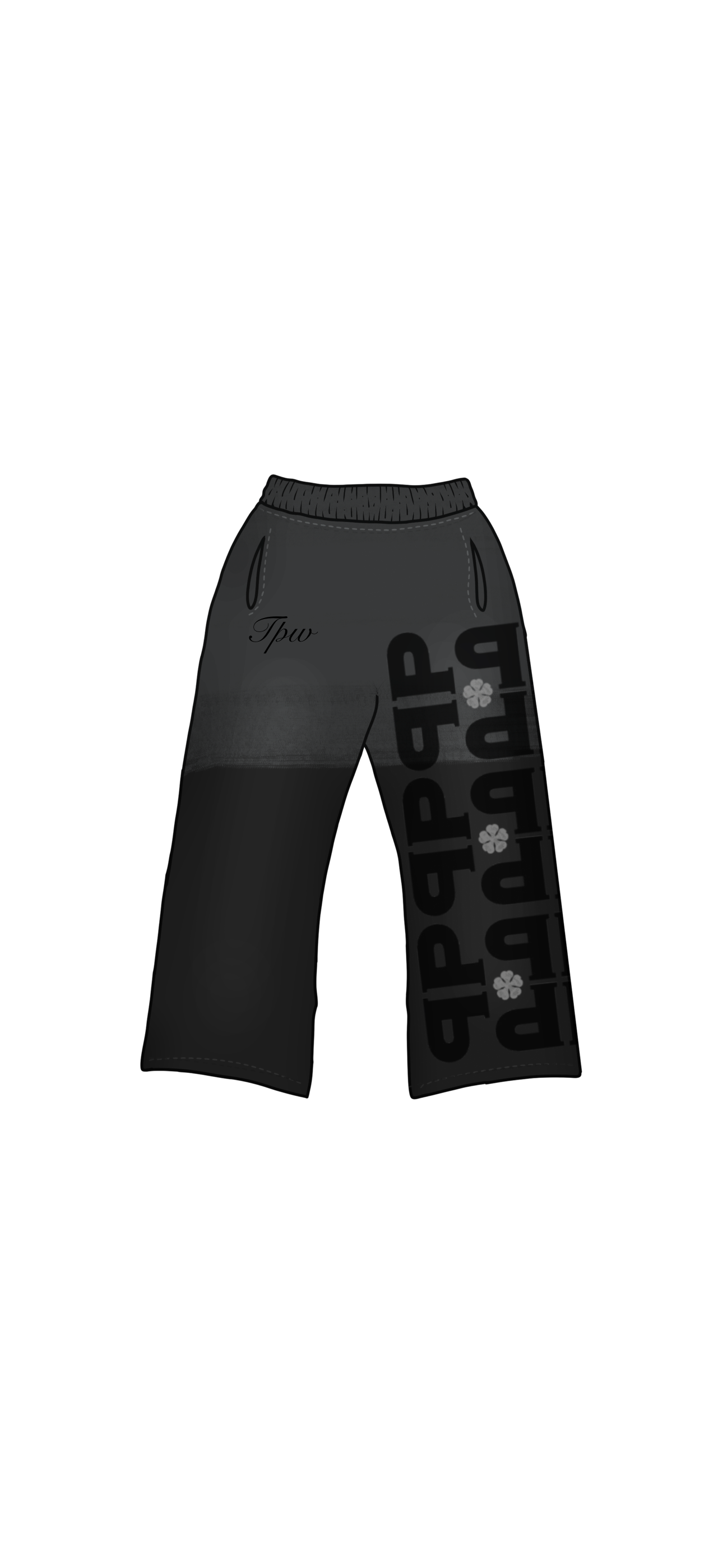 Black Acid-Washed Sweatpants [Pre-Order]