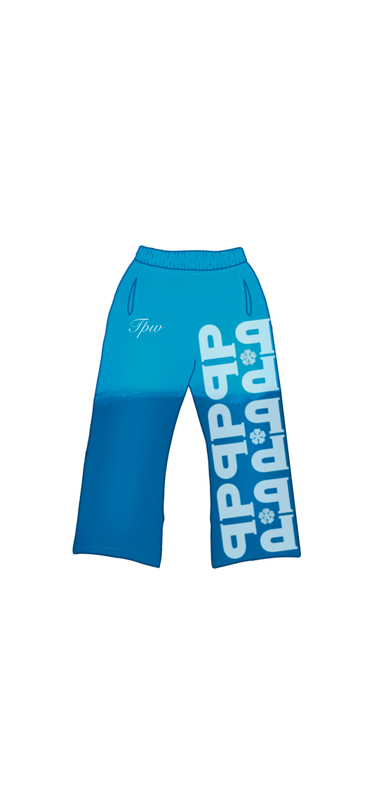 Blue Acid-Washed Sweatpants [Pre-Order]
